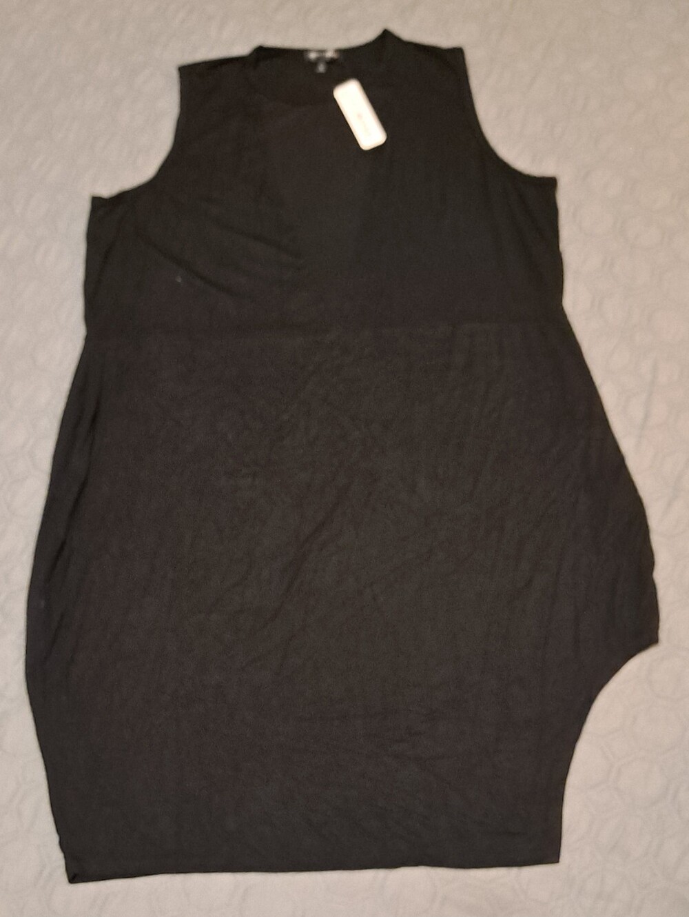 Curvy Sense Sleeveless Black Women's Tunic Dress Sz 4X